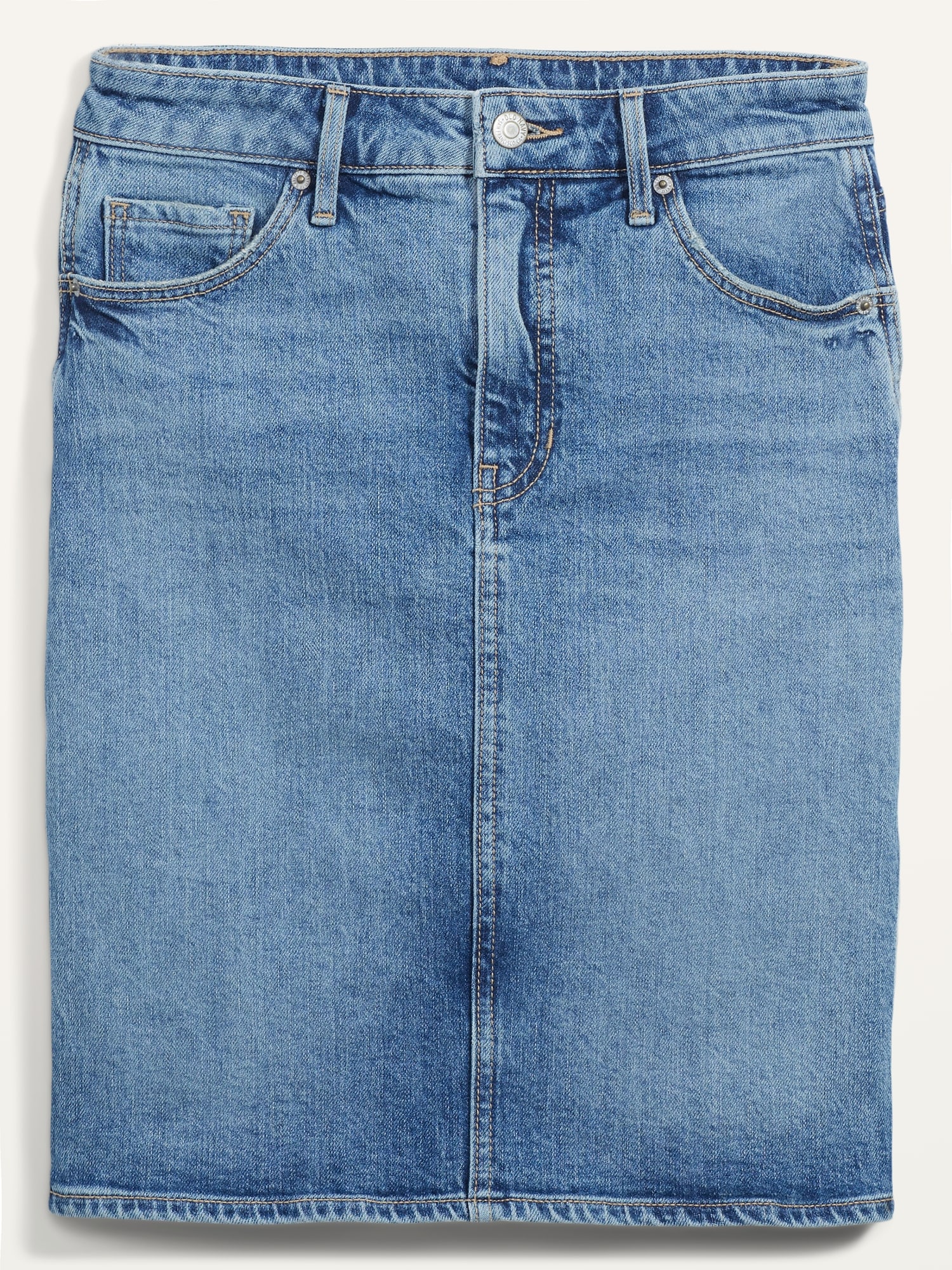 Extra High-Waisted Jean Midi Skirt for Women | Old Navy
