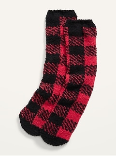 Mens athletic low cut Ankle sock Plaid printing red black Short Cute Sock 