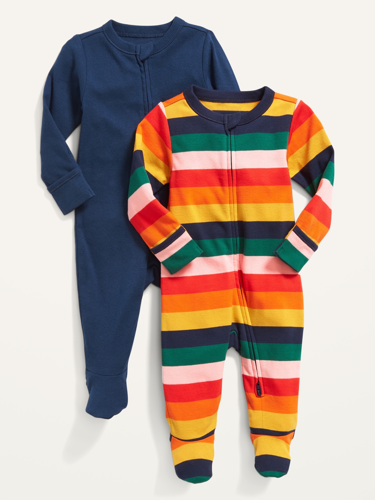 Unisex 2-Pack Sleep & Play Footed One-Piece for Baby | Old Navy