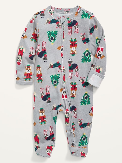 View large product image 1 of 1. Unisex Sleep & Play Footed One-Piece for Baby