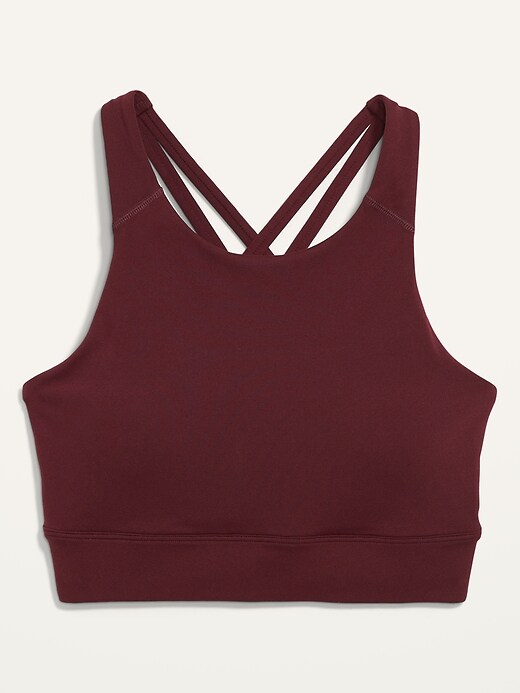 Image number 4 showing, Medium-Support Strappy Longline Sports Bra