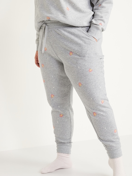 Image number 7 showing, Vintage Mid-Rise Embroidered Jogger Sweatpants