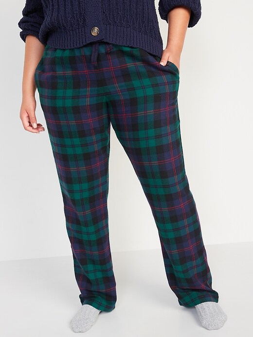 Printed Flannel Pajama Pants