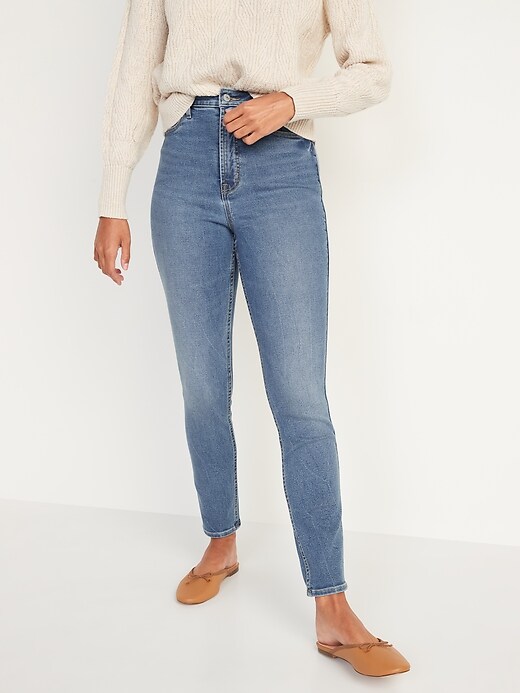 Image number 5 showing, Higher High-Waisted Rockstar 360&#176 Stretch Super Skinny Jeans for Women