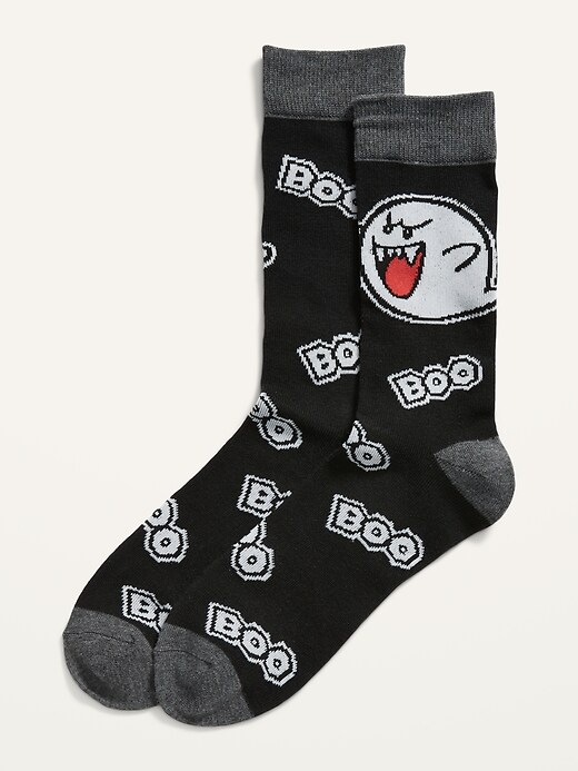 View large product image 1 of 1. Super Mario&#153 Boo Ghost Gender-Neutral Socks for Adults