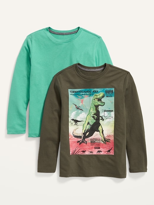 View large product image 1 of 2. Long-Sleeve Graphic T-Shirt 2-Pack For Boys