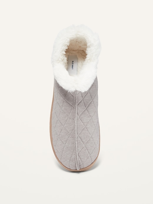 Image number 2 showing, Quilted Faux-Fur-Lined Bootie Slippers