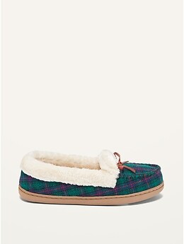 old navy plaid slippers