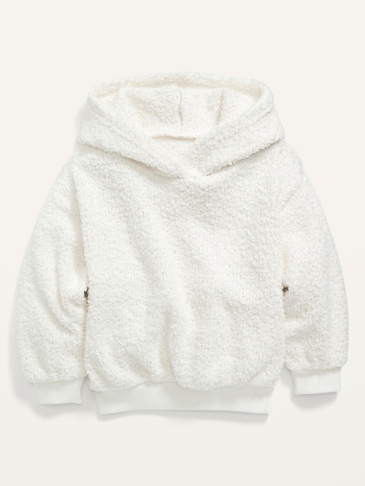 View large product image 1 of 1. Cozy Sherpa Pullover Hoodie for Toddler Girls