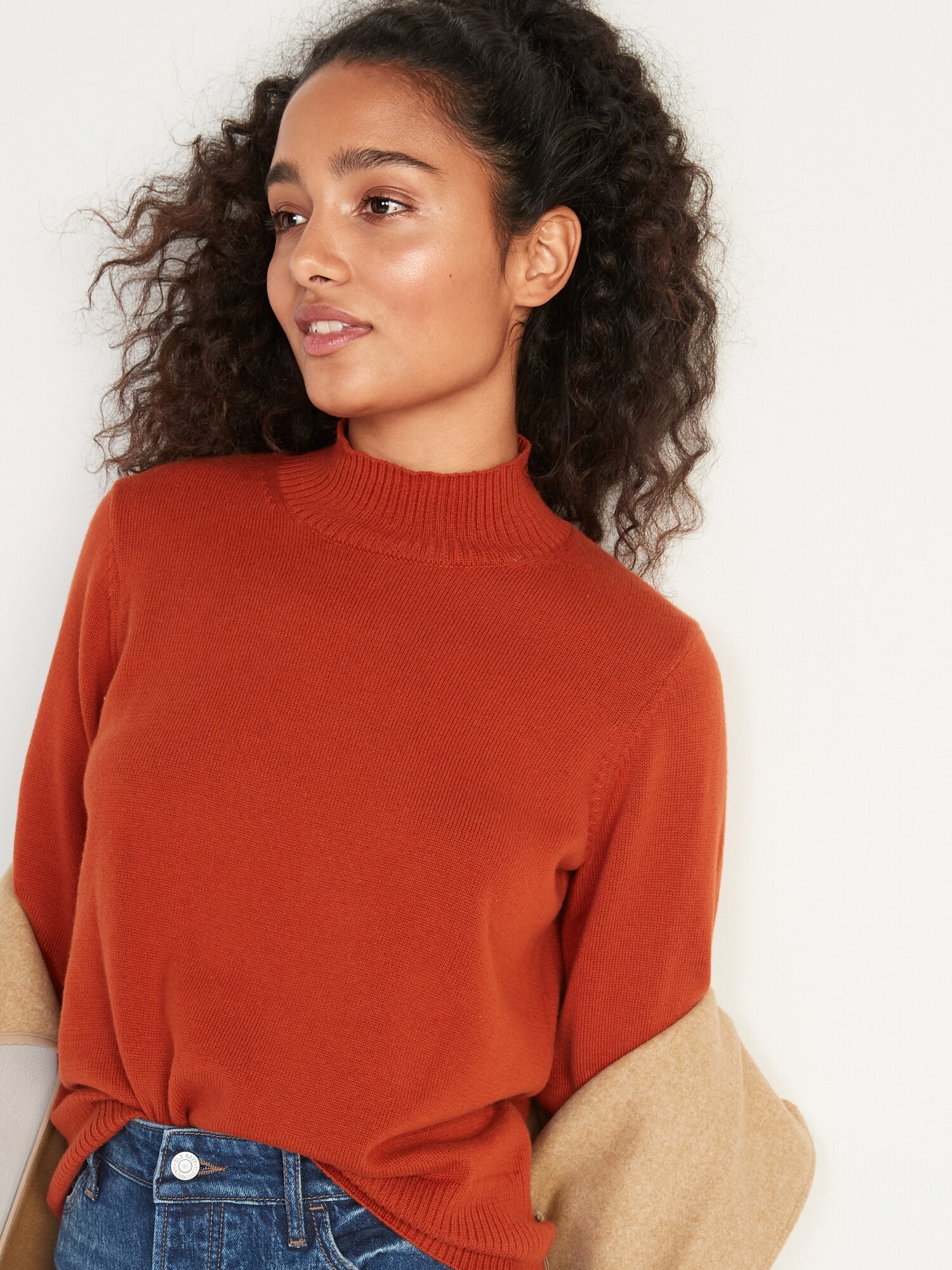 MockNeck Pullover Sweater for Women Old Navy