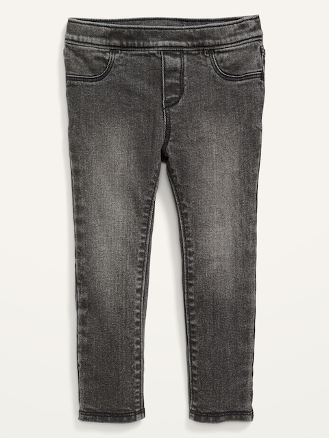 Wow Skinny Unisex Pull-On Black Jeggings for Toddler
