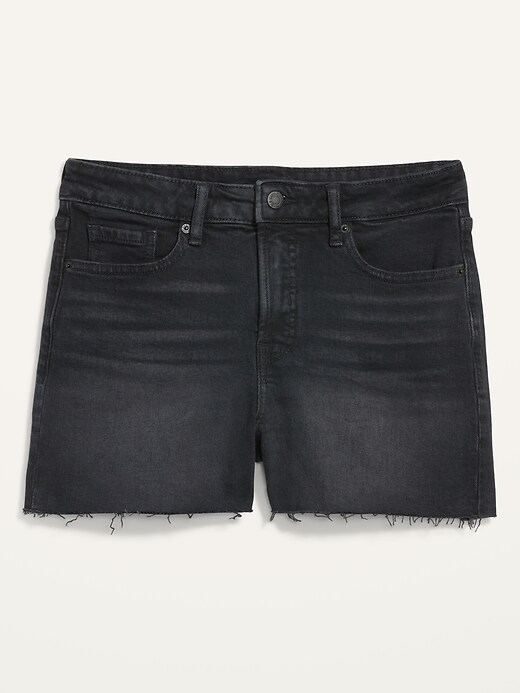 Image number 4 showing, High-Waisted O.G. Straight Cut-Off Jean Shorts For Women -- 3-inch inseam