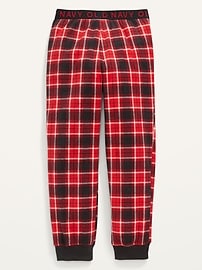 View large product image 3 of 3. Printed Micro Fleece Pajama Jogger Pants For Boys