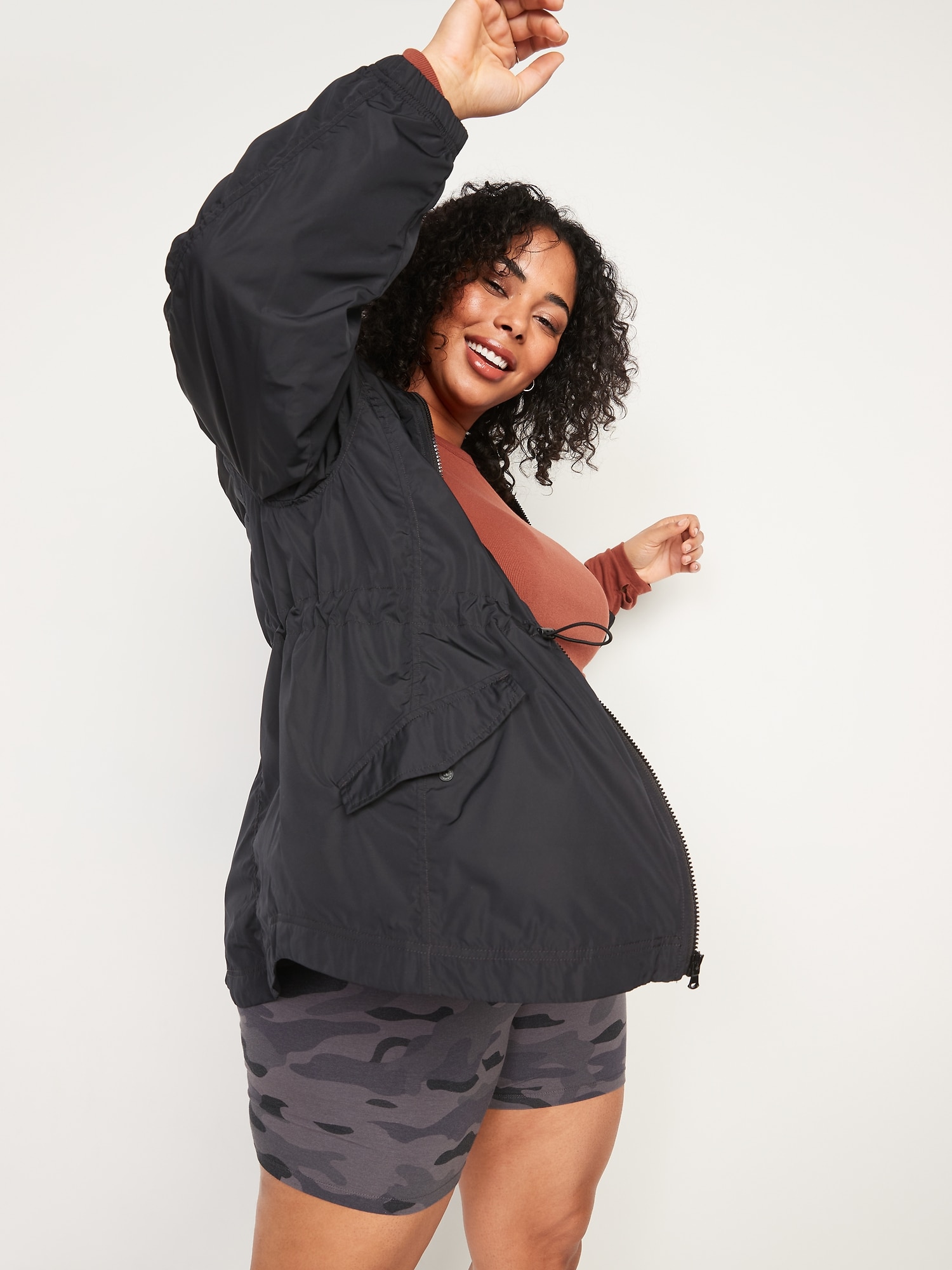 Water-Resistant Hooded Utility Anorak Jacket | Old Navy