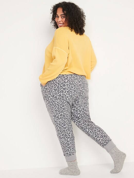 Image number 8 showing, Printed Flannel Jogger Pajama Pants