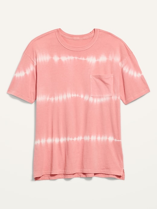 Image number 4 showing, Vintage Oversized Tie-Dye Stripe Gender-Neutral T-Shirt for Adults