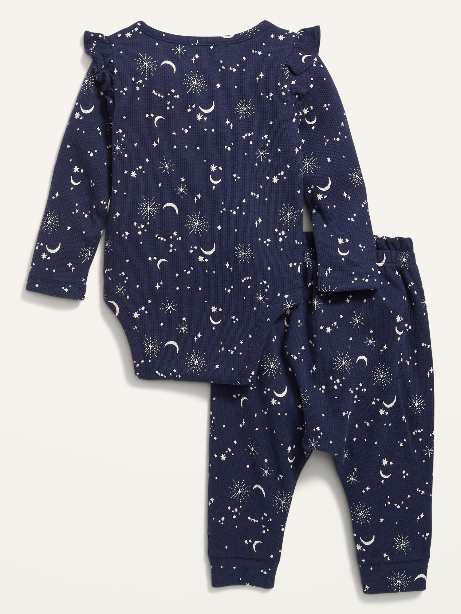 Unisex Printed ThermalKnit Bodysuit & Leggings Set for Baby Old Navy