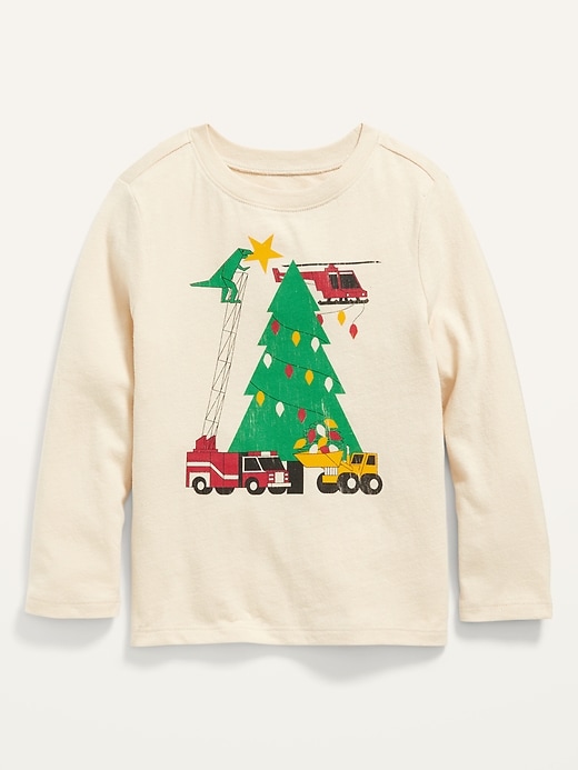 Old Navy Unisex Long-Sleeve Graphic T-Shirt for Toddler. 1