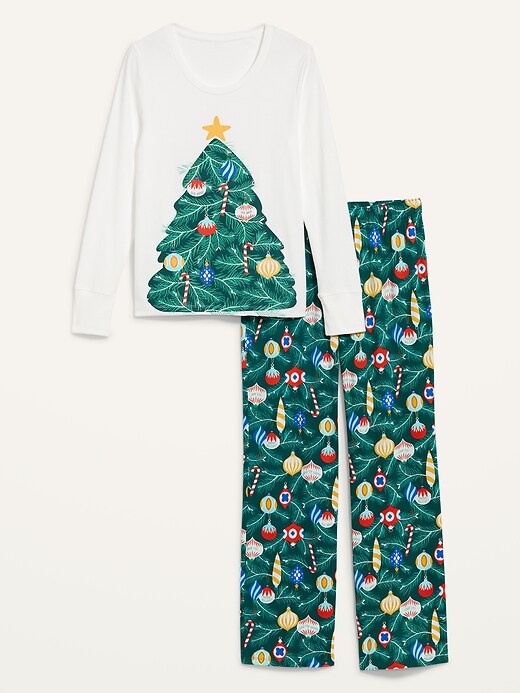 Image number 3 showing, Holiday Graphic Pajama Set