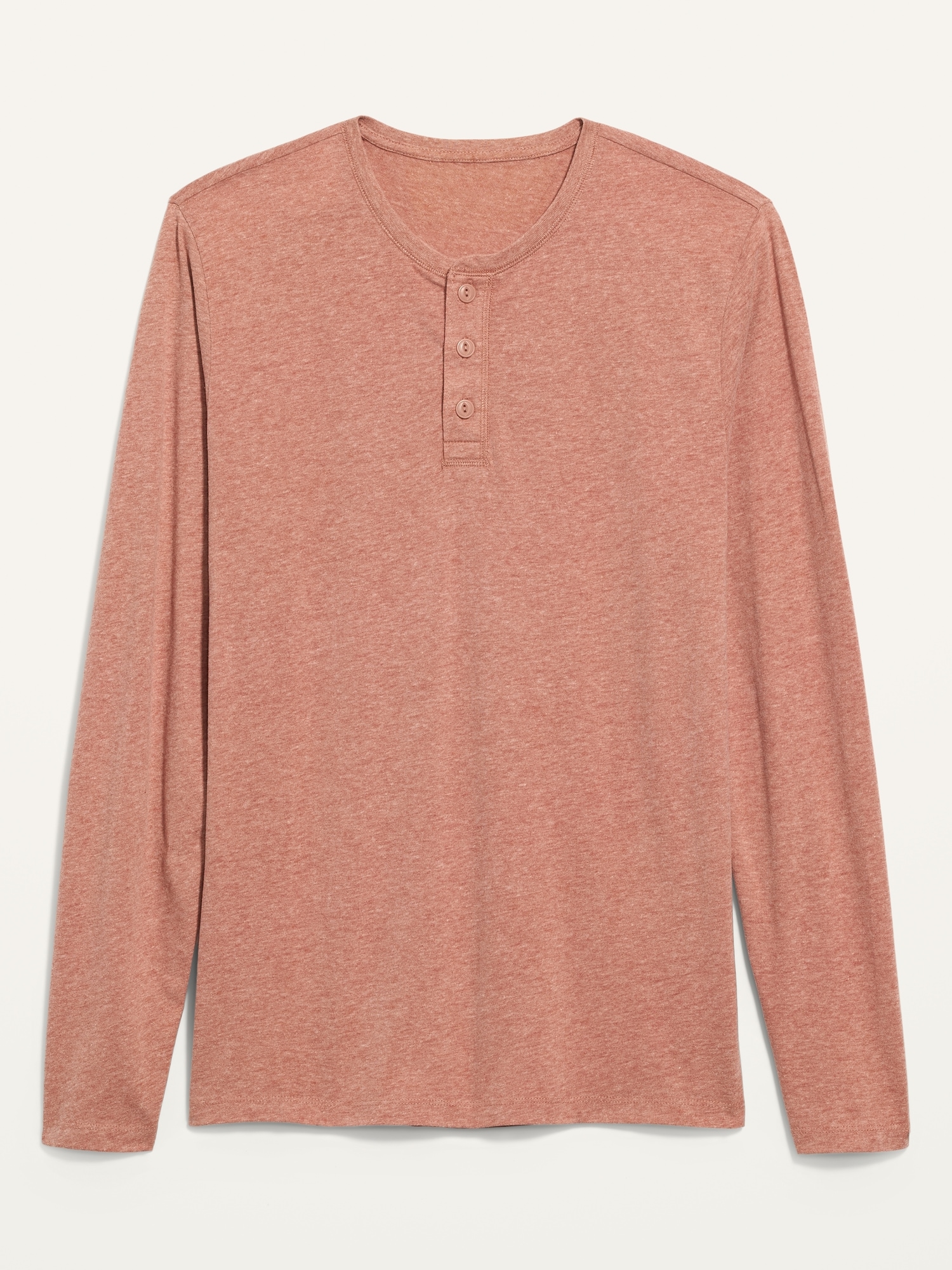 Soft-Washed Long-Sleeve Henley T-Shirt for Men