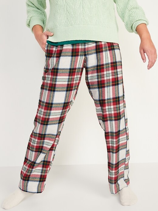 Old Navy - Mid-Rise Printed Flannel Pajama Pants for Women