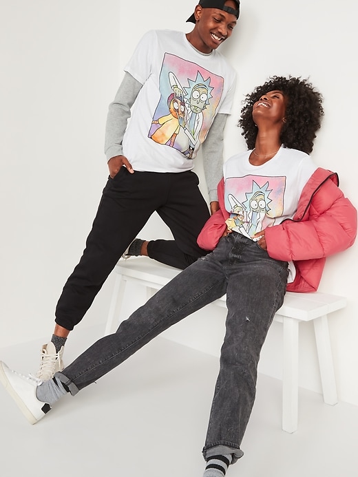 Oldnavy Rick and Morty Gender-Neutral Graphic T-Shirt for Adults