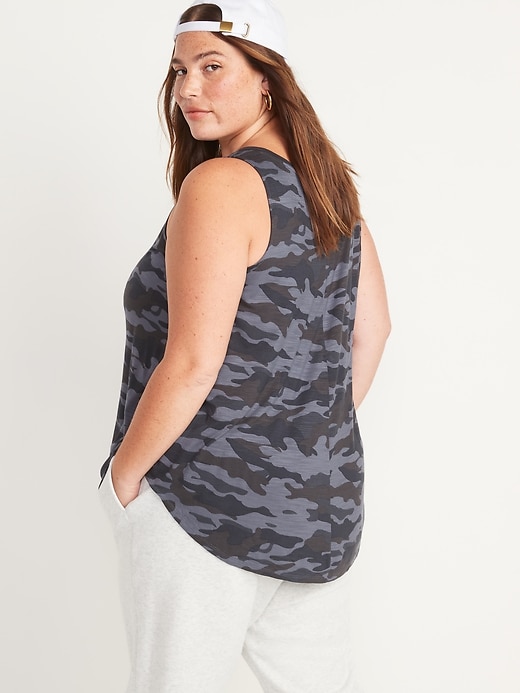 Image number 2 showing, Luxe Printed High-Neck Tank Top for Women