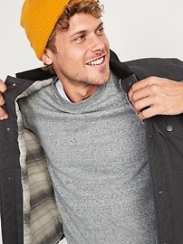 Canvas Flannel-Lined Workwear Jacket 