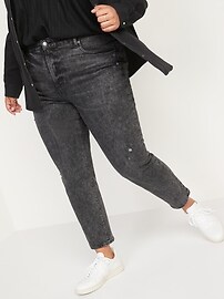 High-Waisted O.G. Straight Ripped Black 