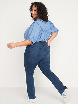 Old Navy Button-Fly Boot-Cut Side-Slit Jeans