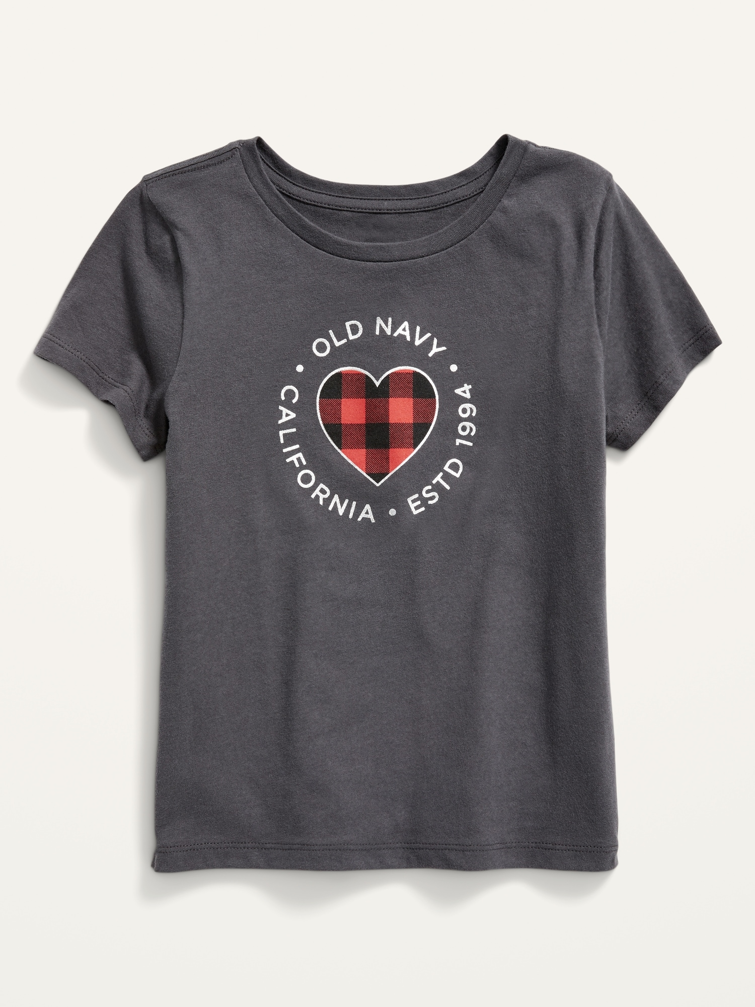 Old Navy Short-Sleeve Logo-Graphic T-Shirt for Girls black. 1