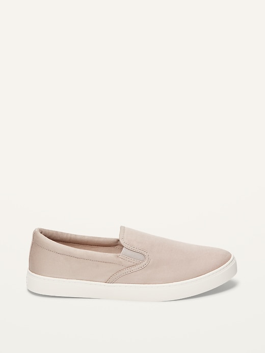 Image number 8 showing, Canvas Slip-On Sneakers For Women