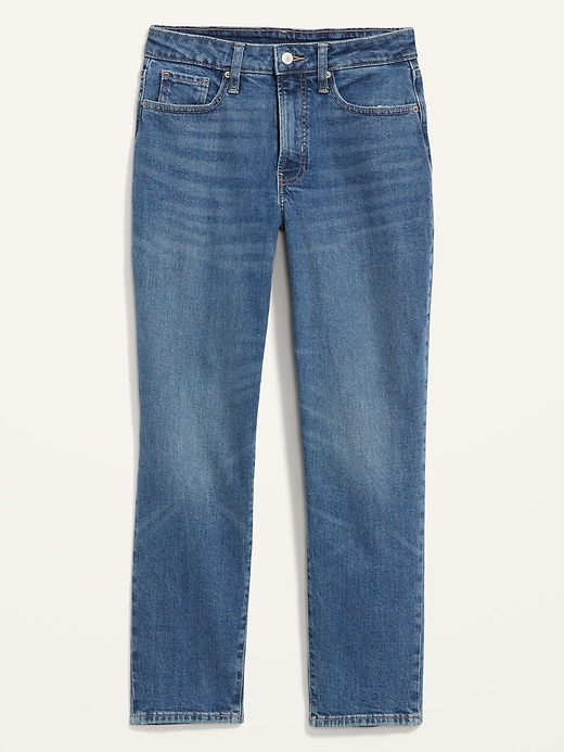 Image number 3 showing, Curvy High-Waisted OG Straight Ankle Jeans for Women