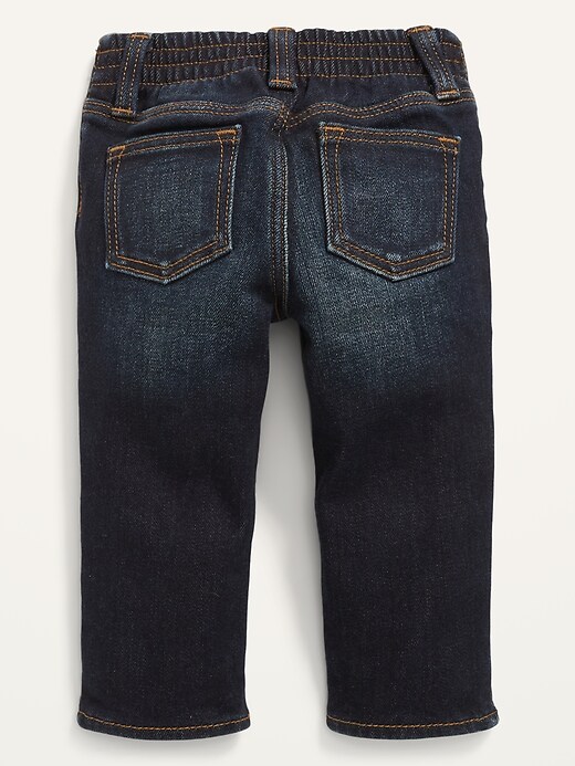 View large product image 2 of 3. Unisex Built-In Warm Straight Jeans for Baby