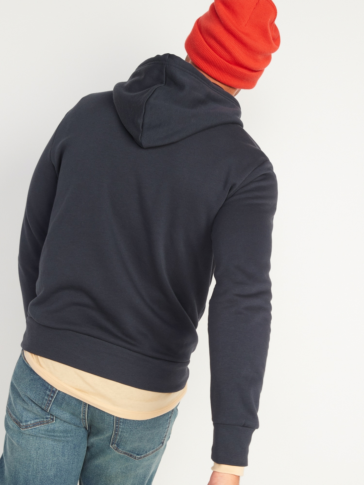 Classic Pullover for Hoodie Navy | Old Men