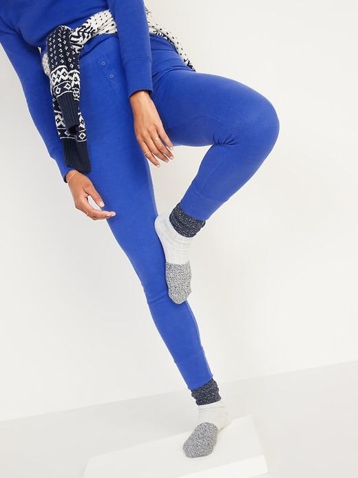 Image number 5 showing, Matching Printed Thermal-Knit Pajama Leggings