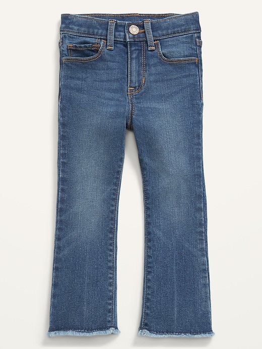 Old Navy - Unisex High-Waisted Frayed-Hem Flare Jeans for Toddler