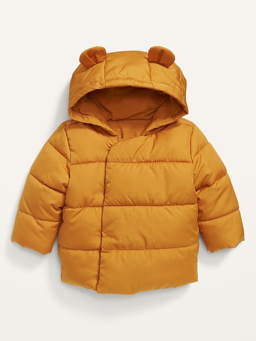 View large product image 1 of 3. Unisex Water-Resistant Frost-Free Hooded Puffer Jacket for Baby