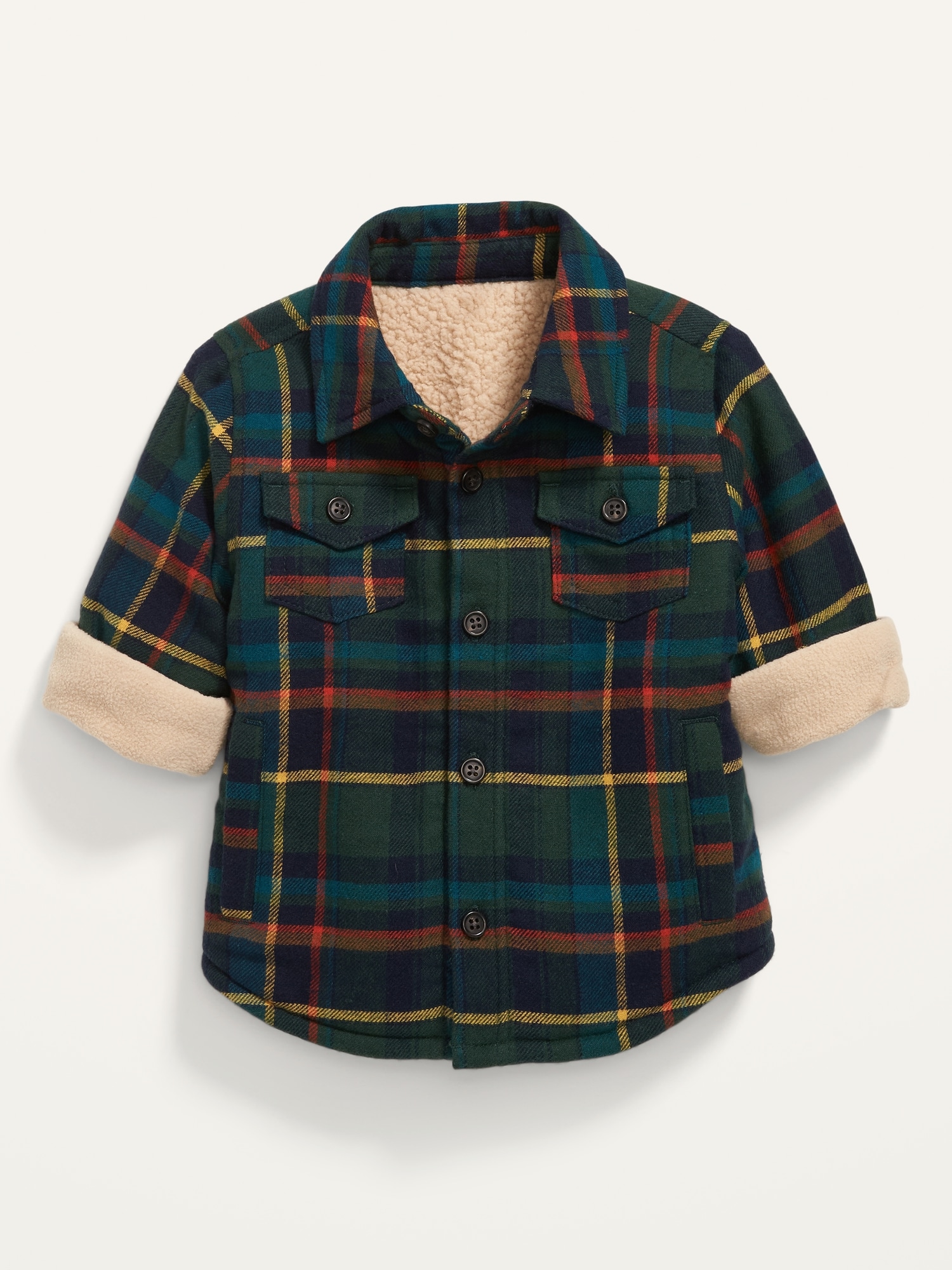 old navy sherpa flannel