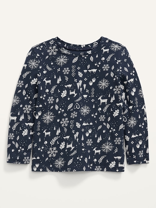 Old Navy Printed Long-Sleeve T-Shirt for Toddler Girls. 1