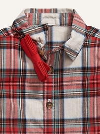 View large product image 3 of 3. Unisex Plaid Shirt & Bow-Tie Set for Baby