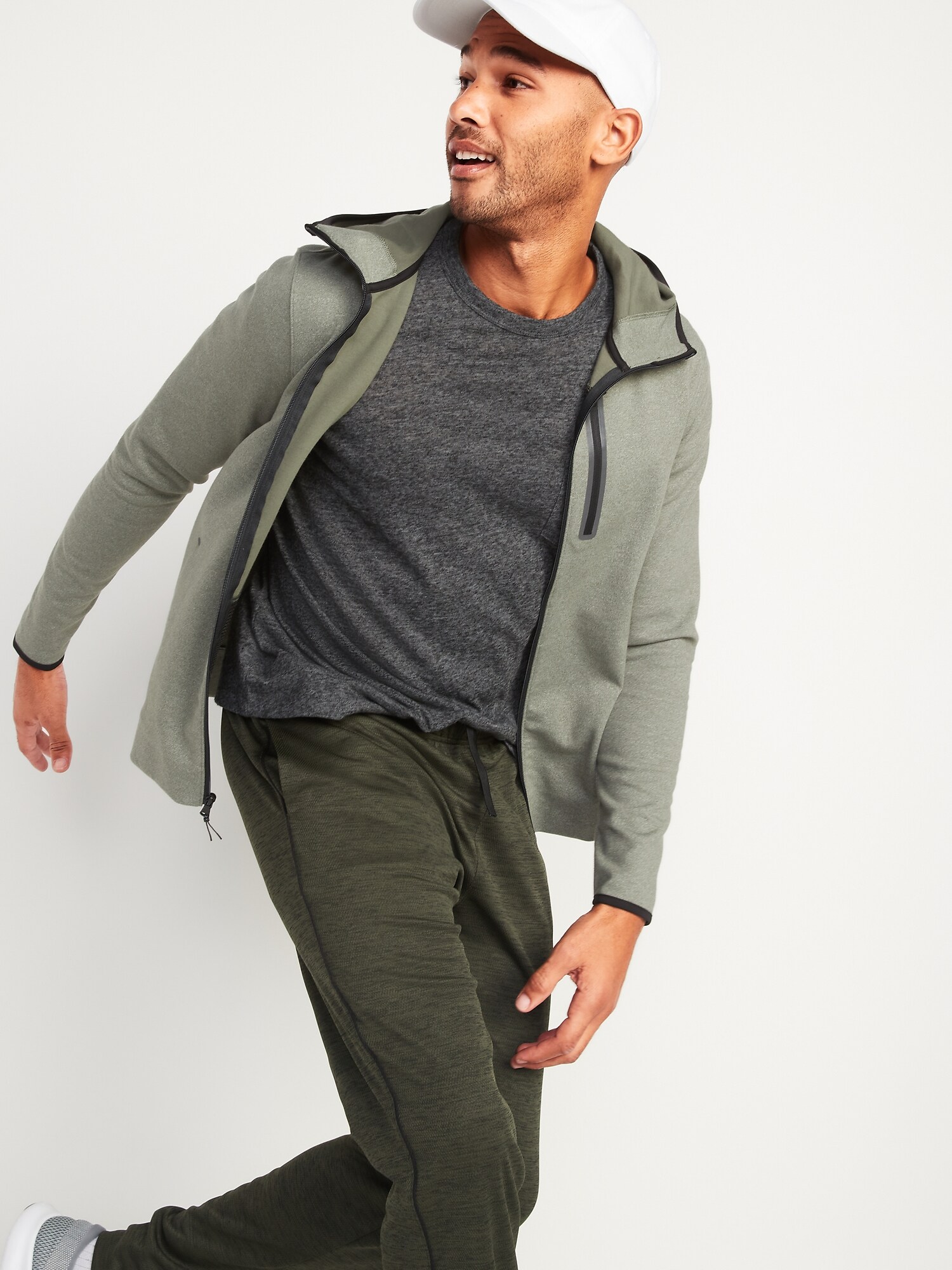 Dynamic Fleece Full-Zip Hoodie for Men | Old Navy
