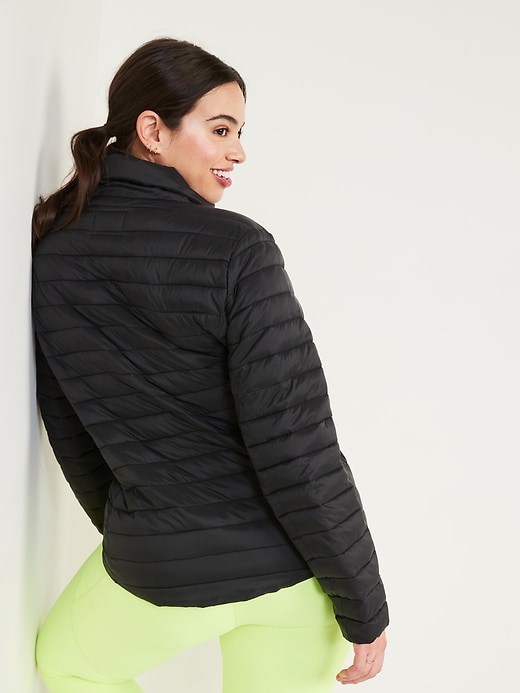 Water-Resistant Narrow-Channel Women Puffer | Old for Packable Navy Jacket