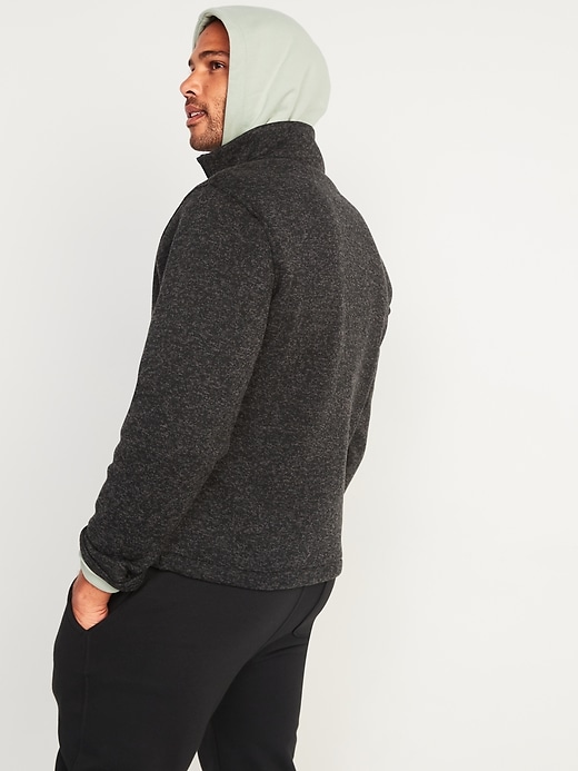 Image number 2 showing, Sweater-Fleece Mock-Neck Quarter Zip Sweatshirt