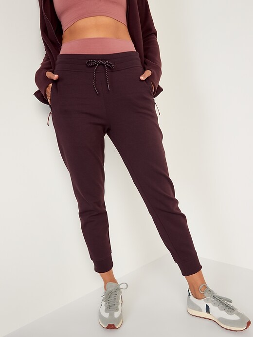 Image number 5 showing, High-Waisted Dynamic Fleece Jogger Sweatpants for Women