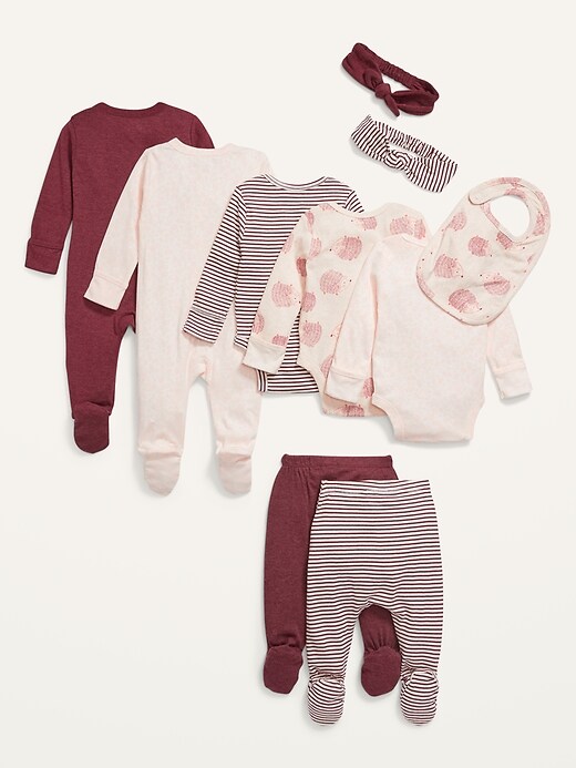 View large product image 2 of 2. Soft-Knit 10-Piece Layette Set for Baby