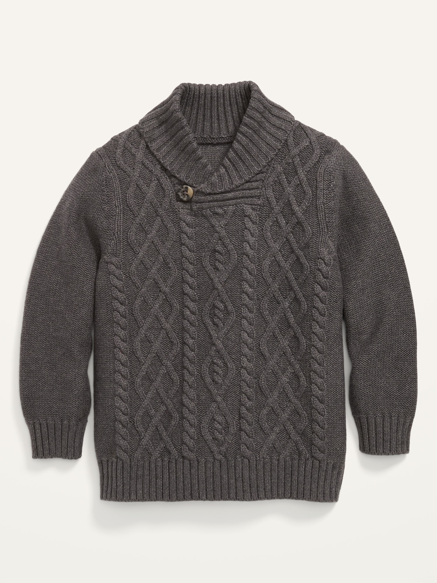 Shawl-Collar Cable-Knit Sweater for Toddler Boys | Old Navy