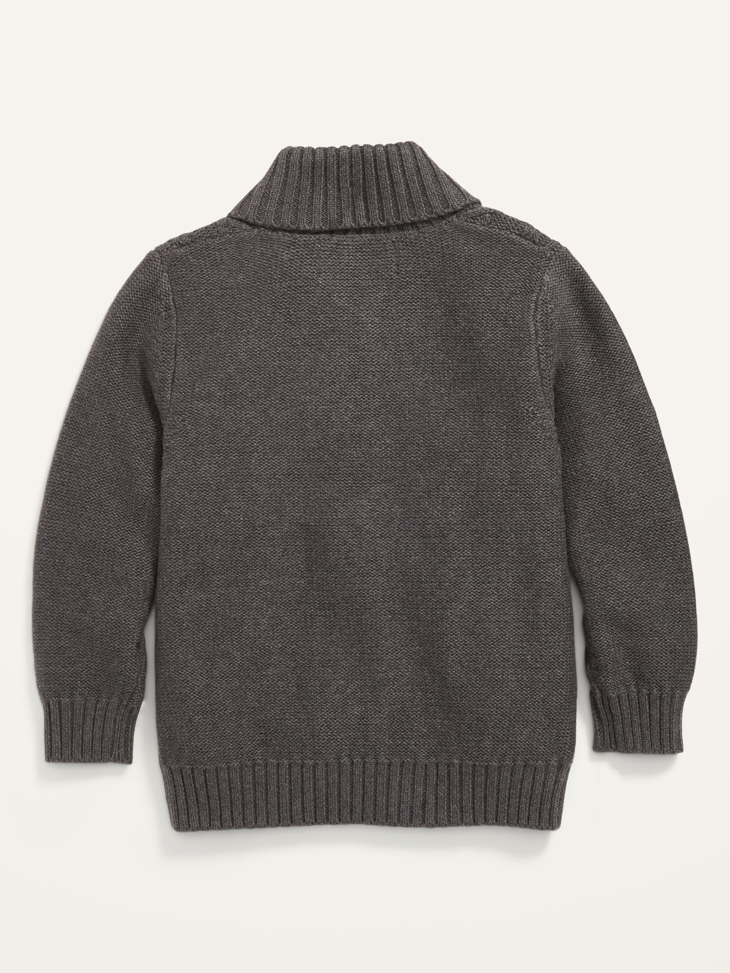 Kid Boy Cable Knit Lapel Collar Sweater