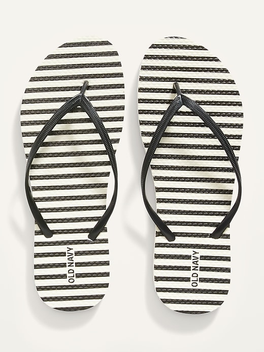 Patterned Sugarcane-Blend Flip-Flop Sandals for Women (Partially Plant-Based)