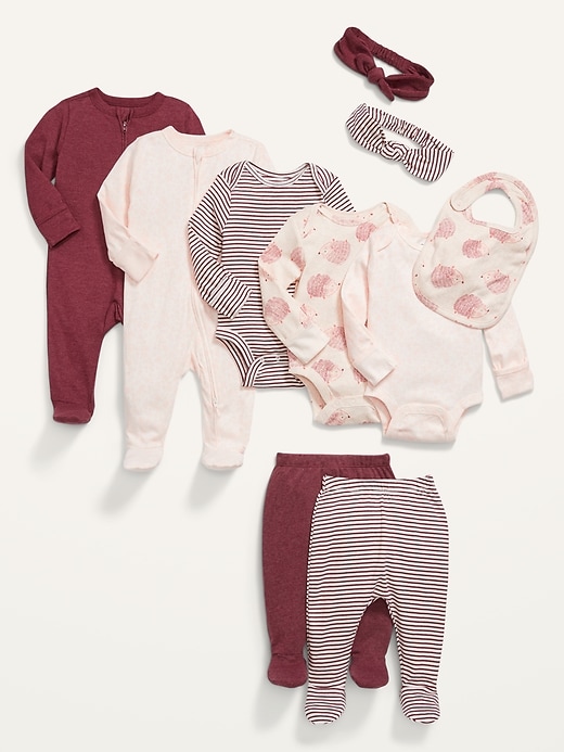 View large product image 1 of 2. Soft-Knit 10-Piece Layette Set for Baby